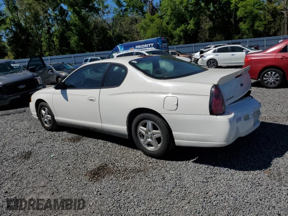 2005 Chevrolet Monte Carlo LS with VIN 2G1WW12E759167517, listed as a Copart auction lot 49975505 with 159,860 mi miles and Salvage Title. Bid and sale history available at carsss.com. Image 2.