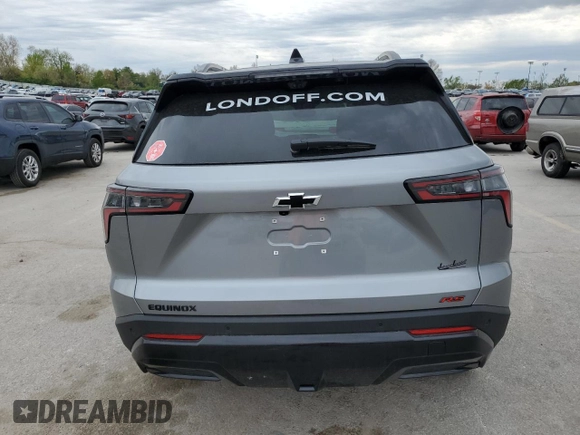 2025 Chevrolet Equinox FWD RS with VIN 3GNAXLEG8SL152533, listed as a Copart auction lot 51916695 with 2,697 mi miles and Salvage title. Bid and sale history available at DreamBid. Image 6.