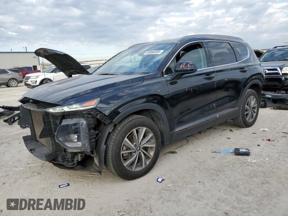 2019 Hyundai Santa Fe SEL Plus z VIN 5NMS33AD2KH032521, wystawiony jako Copart lot #88968355 z przebiegiem 95 784 mil mil oraz Szkoda całkowita • Salvage title. Historia ofert i sprzedaży dostępna na DreamBid. Obrazek 1.