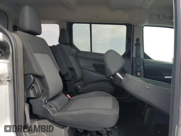2021 Ford Transit Connect XLT with VIN NM0GE9F28M1500501, listed as a Copart auction lot 50764445 with 24,638 mi miles and Salvage title. Bid and sale history available at DreamBid. Image 12.