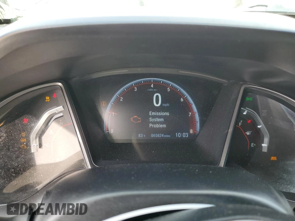2019 Honda Civic Si with VIN 2HGFC3A51KH750102, listed as a Copart auction lot 52015295 with 65,824 mi miles and Salvage Title. Bid and sale history available at DreamBid. Image 9.