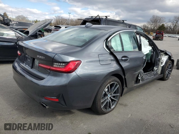 2019 BMW 3 Series 330i xDrive with VIN 3MW5R7J59K8B00893, listed as a Copart auction lot 47220575 with Not Provided miles and Salvage Title. Bid and sale history available at DreamBid. Image 3.
