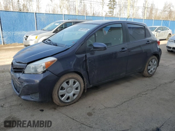 2014 Toyota Yaris L with VIN VNKKTUD39EA009140, listed as a Copart auction lot 48851535 with 142,577 mi miles and Salvage Title. Bid and sale history available at carsss.com. Image 1.