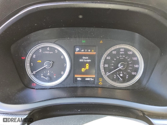 2018 Hyundai Sonata SEL with VIN 5NPE34AF0JH651544, listed as a Copart auction lot 46236015 with 44,073 mi miles and Clean Title. Bid and sale history available at carsss.com. Image 9.