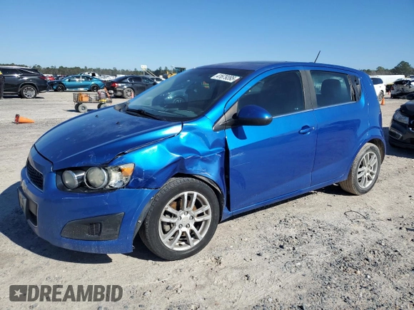 2016 Chevrolet Sonic LT with VIN 1G1JC6SB2G4184317, listed as a Copart auction lot 41679395 with 98,067 mi miles and Salvage Title. Bid and sale history available at carsss.com. Image 1.