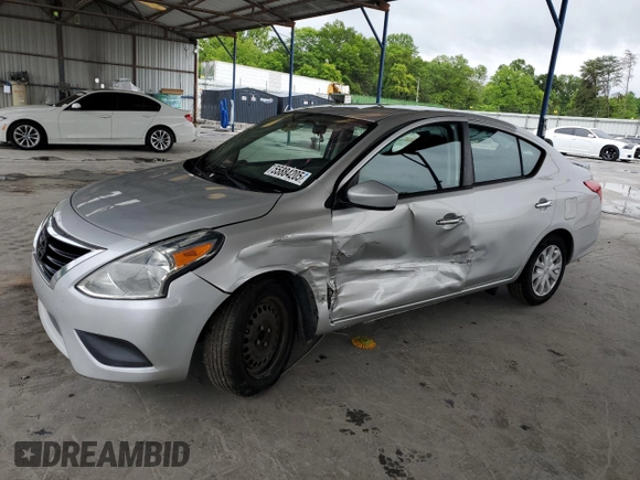 2016 Nissan Versa S with VIN 3N1CN7AP8GL852406, listed as a Copart auction lot 55884205 with 124,748 mi miles and Salvage title. Bid and sale history available at DreamBid. Image 1.