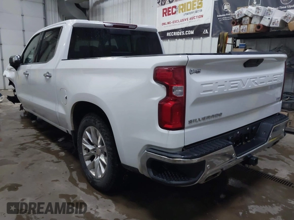 2021 Chevrolet Silverado 1500 LTZ with VIN 3GCUYGED5MG406503, listed as a IAAI auction lot 41293078 with 63,439 mi miles and . Bid and sale history available at DreamBid. Image 3.