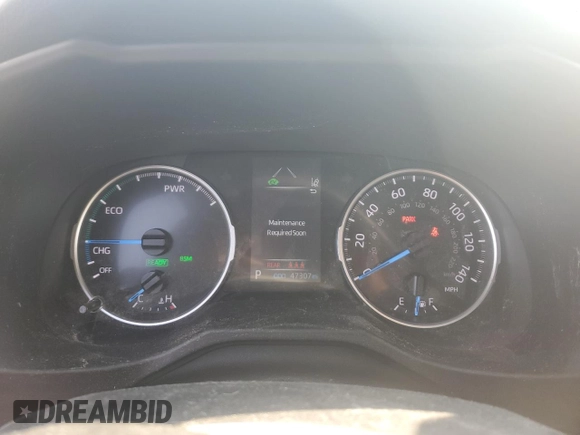 2021 Toyota RAV4 Hybrid LE with VIN 4T3B6RFV4MU046625, listed as a Copart auction lot 65589185 with 47,307 mi miles and Salvage title. Bid and sale history available at DreamBid. Image 9.