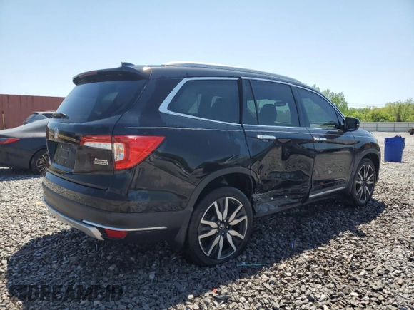 2022 Honda Pilot Touring 7-Passenger with VIN 5FNYF5H60NB032950, listed as a Copart auction lot 53084725 with 46,369 mi miles and Salvage title. Bid and sale history available at DreamBid. Image 3.