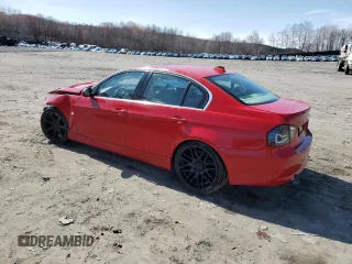 2007 BMW 3 Series 335i with VIN WBAVB73587PA87776, listed as a Copart auction lot 51292355 with 0 mi miles and Salvage Title. Bid and sale history available at carsss.com. Image 2.