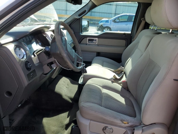 2010 Ford F-150 XL with VIN 1FTFW1EVXAKE09177, listed as a Copart auction lot 52142525 with 113,336 mi miles and Salvage Title. Bid and sale history available at carsss.com. Image 7.