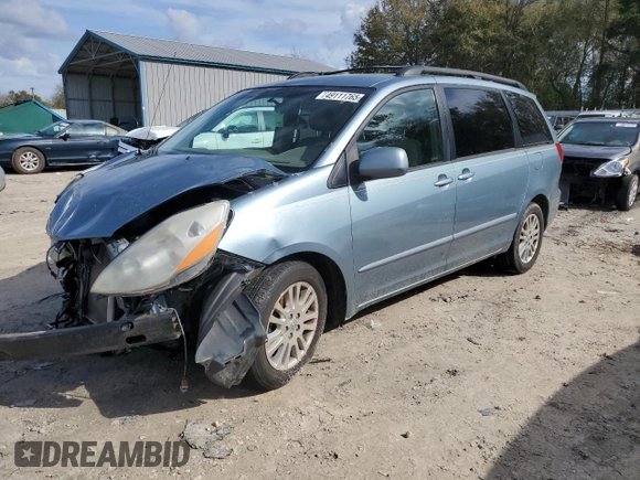 2008 Toyota Sienna XLE with VIN 5TDZK22C68S182817, listed as a Copart auction lot 49111765 with 147,620 mi miles and Salvage Title. Bid and sale history available at carsss.com. Image 1.