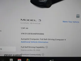 2025 Tesla Model 3 Long Range with VIN 5YJ3E1EA4SF913869, listed as a IAAI auction lot 41416608 with 1,141 mi miles and . Bid and sale history available at DreamBid. Image 7.