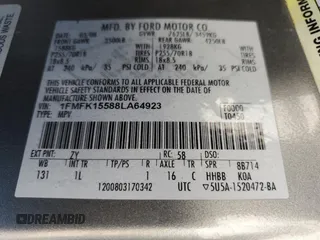 2008 Ford Expedition Max SSV with VIN 1FMFK15588LA64923, listed as a Copart auction lot 60997435 with 223,446 mi miles and Salvage title. Bid and sale history available at DreamBid. Image 10.