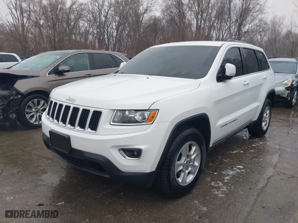 2014 Jeep Grand Cherokee Laredo with VIN 1C4RJEAG0EC510545, listed as a IAAI auction lot 41434776 with 141,789 mi miles. Bid and sale history available at carsss.com. Image 2.