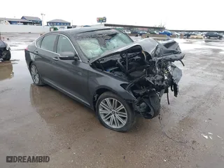 2018 Genesis G80 3.8L with VIN KMHGN4JE7JU238371, listed as a IAAI auction lot 41705521 with 1 mi miles. Bid and sale history available at carsss.com. Image 1.