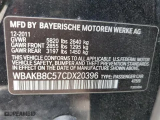 2012 BMW 7 Series 750Li with VIN WBAKB8C57CDX20396, listed as a Copart auction lot 50227905 with 137,251 mi miles and Clean Title. Bid and sale history available at carsss.com. Image 13.