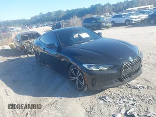 2021 BMW 4 Series 430i with VIN WBA53AP08MCF36627, listed as a IAAI auction lot 41579753 with 32,109 mi miles and . Bid and sale history available at DreamBid. Image 1.