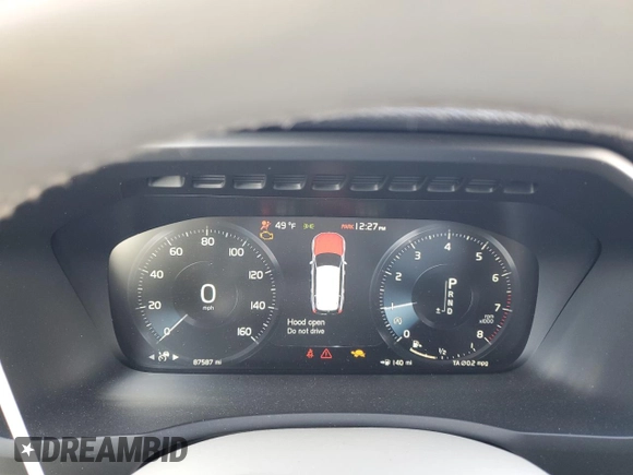 2018 Volvo XC90 Momentum with VIN YV4A22PK9J1334506, listed as a Copart auction lot 47961385 with 87,587 mi miles and Salvage Title. Bid and sale history available at carsss.com. Image 9.