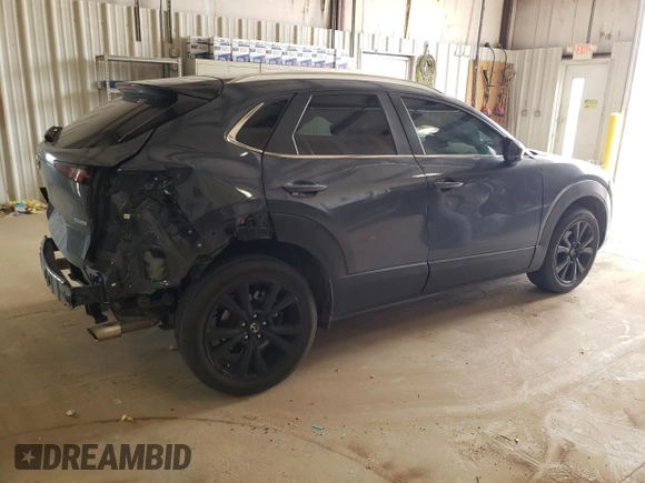 2024 Mazda CX-30 2.5 S Carbon Edition with VIN 3MVDMBCM7RM624600, listed as a Copart auction lot 49343975 with 22,510 mi miles and Salvage Title. Bid and sale history available at carsss.com. Image 3.