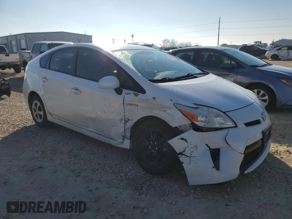 2012 Toyota Prius One with VIN JTDKN3DU4C5458916, listed as a Copart auction lot 46262245 with 130,132 mi miles and Salvage Title. Bid and sale history available at carsss.com. Image 4.