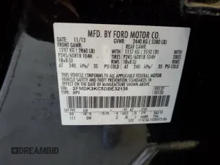 2013 Ford Edge Limited with VIN 2FMDK3KC5DBE32135, listed as a Copart auction lot 61644175 with 130,886 mi miles and Clean title. Bid and sale history available at DreamBid. Image 13.