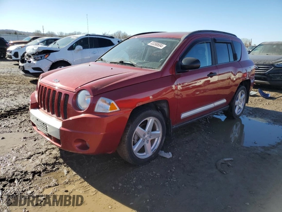 2007 Jeep Compass Limited with VIN 1J8FF57W57D195217, listed as a Copart auction lot 83390694 with 117,024 mi miles and Salvage Title. Bid and sale history available at carsss.com. Image 1.