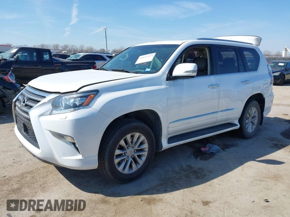 2017 Lexus GX with VIN JTJBM7FX9H5154163, listed as a IAAI auction lot 41657223 with 146,436 mi miles. Bid and sale history available at carsss.com. Image 2.