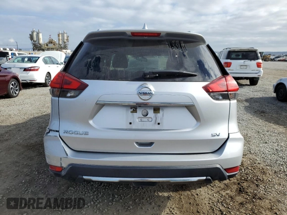 2017 Nissan Rogue SV with VIN KNMAT2MT6HP519312, listed as a Copart auction lot 53142215 with 155,958 mi miles and Salvage Title. Bid and sale history available at carsss.com. Image 6.