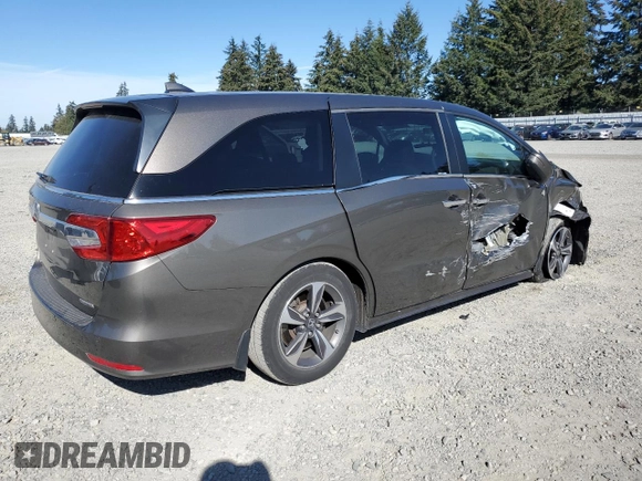 2020 Honda Odyssey Touring with VIN 5FNRL6H89LB002203, listed as a Copart auction lot 74522434 with 48,901 mi miles and Salvage Title. Bid and sale history available at DreamBid. Image 3.