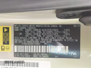 2011 Lexus RX 350 with VIN 2T2BK1BA3BC114903, listed as a IAAI auction lot 42524993 with 152,109 mi miles and . Bid and sale history available at DreamBid. Image 9.