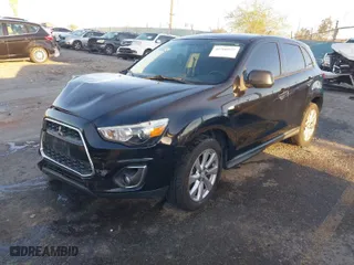 2015 Mitsubishi Outlander Sport ES with VIN 4A4AP3AU8FE059529, listed as a IAAI auction lot 41760975 with 110,977 mi miles. Bid and sale history available at carsss.com. Image 2.
