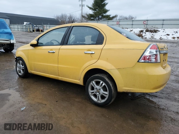 2009 Chevrolet Aveo 2LT with VIN KL1TG56E09B381995, listed as a Copart auction lot 43144895 with 129,607 mi miles and Clean title. Bid and sale history available at DreamBid. Image 2.