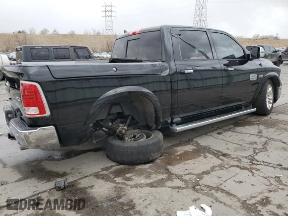 2014 Ram 1500 Longhorn Limited with VIN 1C6RR7PT5ES338521, listed as a Copart auction lot 49802315 with 195,518 mi miles and Salvage title. Bid and sale history available at DreamBid. Image 3.