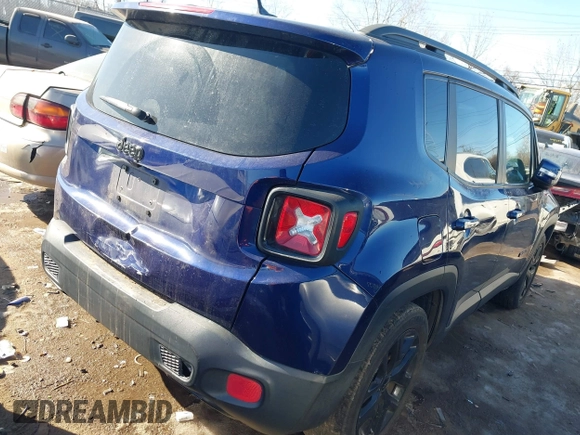 2017 Jeep Renegade Latitude with VIN ZACCJABB8HPF52446, listed as a IAAI auction lot 41406812 with 122,467 mi miles and . Bid and sale history available at DreamBid. Image 4.