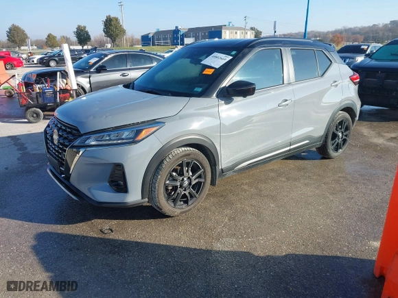 2022 Nissan Kicks SR with VIN 3N1CP5DV1NL475150, listed as a IAAI auction lot 40802669 with 55,940 mi miles. Bid and sale history available at carsss.com. Image 21.