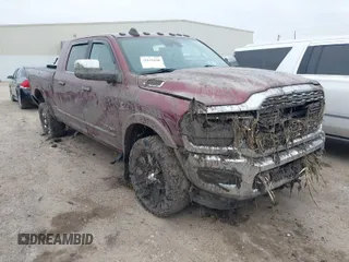 2019 Ram 2500 Limited z VIN 3C6UR5TLXKG514230, wystawiony jako IAAI lot #41628680 z przebiegiem Nie podano mil oraz . Historia ofert i sprzedaży dostępna na DreamBid. Obrazek 1.