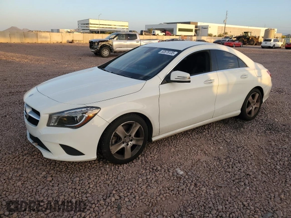 2015 Mercedes-Benz CLA 250 with VIN WDDSJ4EB1FN257788, listed as a Copart auction lot 55452535 with 145,533 mi miles and Salvage Title. Bid and sale history available at DreamBid. Image 1.