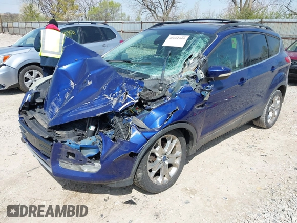 2013 Ford Escape SEL with VIN 1FMCU0H94DUC84666, listed as a IAAI auction lot 42001644 with 165,269 mi miles. Bid and sale history available at carsss.com. Image 2.