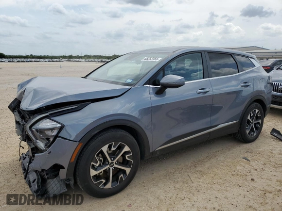 2023 Kia Sportage EX with VIN 5XYK33AF9PG084621, listed as a Copart auction lot 55252365 with 29,198 mi miles and Salvage Title. Bid and sale history available at carsss.com. Image 1.