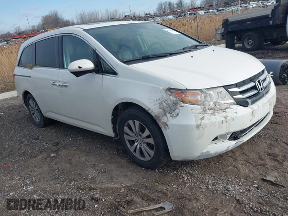 2017 Honda Odyssey EX-L with VIN 5FNRL5H62HB014449, listed as a IAAI auction lot 41736940 with 205,144 mi miles and . Bid and sale history available at DreamBid. Image 1.