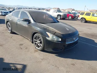 2011 Nissan Maxima 3.5 SV with VIN 1N4AA5AP1BC812912, listed as a IAAI auction lot 41349165 with 154,704 mi miles. Bid and sale history available at carsss.com. Image 1.