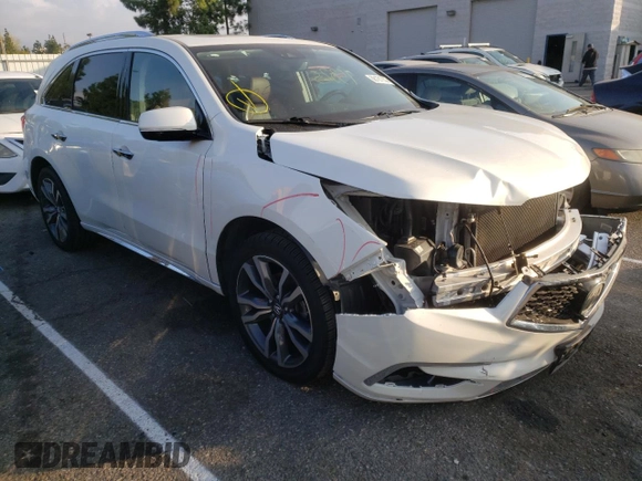 2019 Acura MDX w/Advance Pkg with VIN 5J8YD4H85KL013127, listed as a Copart auction lot 68181052 with 75,825 mi miles. Bid and sale history available at carsss.com. Image 4.