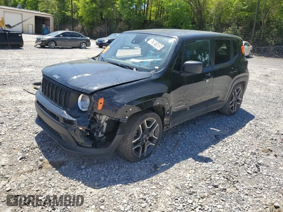 2021 Jeep Renegade Jeepster with VIN ZACNJCAB3MPM35872, listed as a Copart auction lot 52001605 with Not provided miles and Clean title. Bid and sale history available at DreamBid. Image 1.
