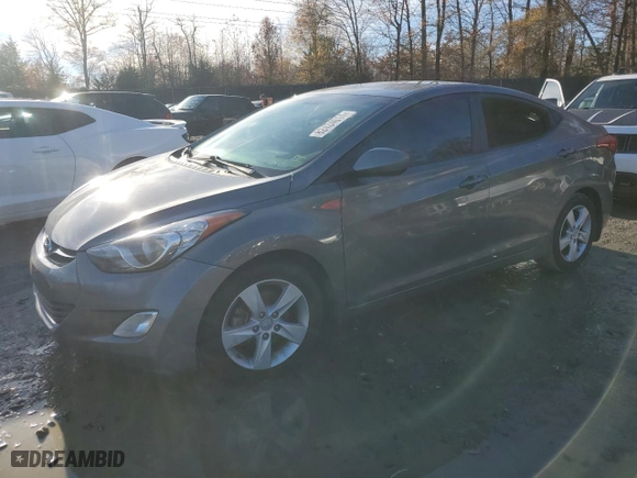2013 Hyundai Elantra GLS PZEV with VIN 5NPDH4AE3DH391326, listed as a Copart auction lot 82434014 with 127,899 mi miles and Salvage Title. Bid and sale history available at carsss.com. Image 1.