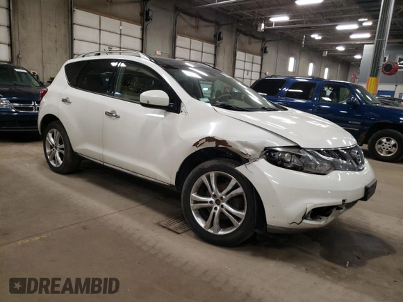 2012 Nissan Murano SV with VIN JN8AZ1MW2CW204528, listed as a Copart auction lot 55052045 with 116,467 mi miles and Salvage Title. Bid and sale history available at carsss.com. Image 4.