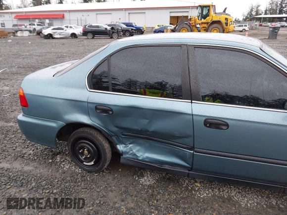 2000 Honda Civic LX with VIN 1HGEJ6677YL000793, listed as a IAAI auction lot 41889317 with 184,766 mi miles. Bid and sale history available at carsss.com. Image 6.