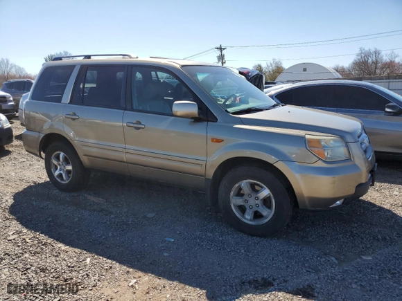 2006 Honda Pilot EX-L with VIN 5FNYF185X6B016255, listed as a Copart auction lot 50231695 with 150,916 mi miles and Salvage Title. Bid and sale history available at carsss.com. Image 4.