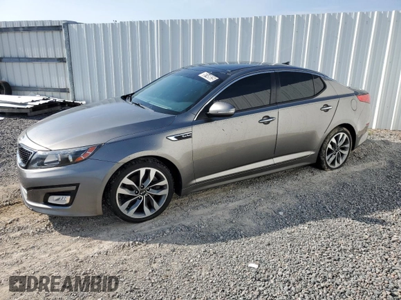 2015 Kia Optima SX Turbo with VIN 5XXGR4A6XFG366019, listed as a Copart auction lot 58149835 with 119,565 mi miles and Clean title. Bid and sale history available at DreamBid. Image 1.