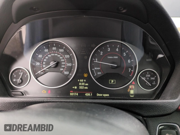 2013 BMW 3 Series 328i with VIN WBA3A5G55DNP19078, listed as a Copart auction lot 51462795 with 93,174 mi miles and Salvage Title. Bid and sale history available at carsss.com. Image 9.